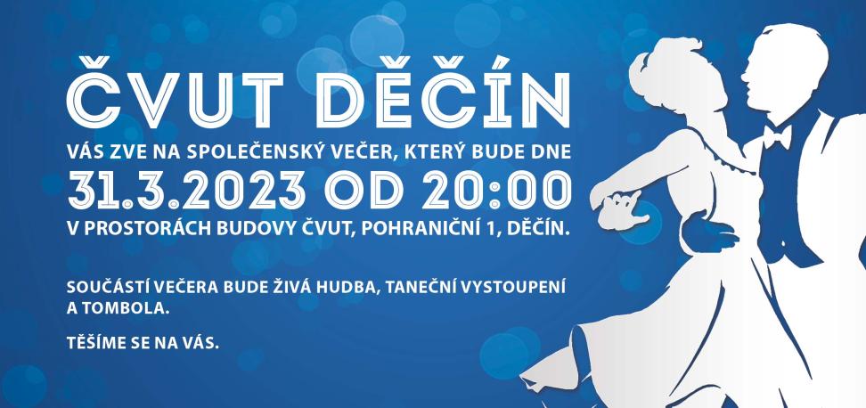 Pozvánka na ples ČVUT v Děčíně